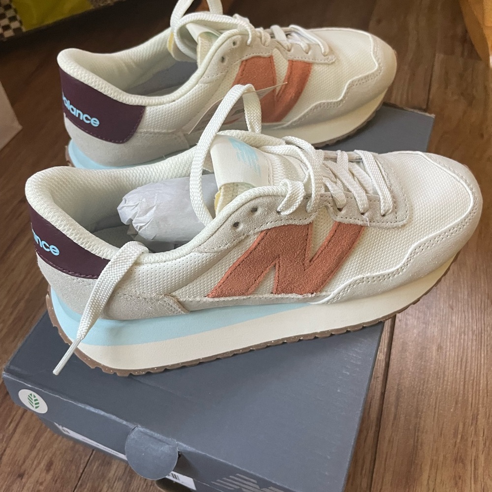 Super cute 70’s looking new balance sneakers ..